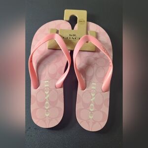 Coach sandals size 10 never worn
